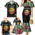 Personalized Mozambique Roots Family Matching Mermaid Dress and Hawaiian Shirt African Map in Fingerprint and Tribal Colors
