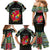 Personalized Mozambique Roots Family Matching Mermaid Dress and Hawaiian Shirt African Map in Fingerprint and Tribal Colors