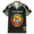 Personalized Mozambique Roots Family Matching Mermaid Dress and Hawaiian Shirt African Map in Fingerprint and Tribal Colors