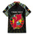 Personalized Mozambique Roots Family Matching Mermaid Dress and Hawaiian Shirt African Map in Fingerprint and Tribal Colors