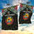 Mozambique Roots Garden Flag African Map in Fingerprint and Tribal Colors