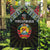 Mozambique Roots Garden Flag African Map in Fingerprint and Tribal Colors