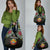 Mozambique Roots Grocery Bag African Map in Fingerprint and Tribal Colors