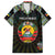 Personalized Mozambique Roots Hawaiian Shirt African Map in Fingerprint and Tribal Colors