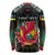 Personalized Mozambique Roots Long Sleeve Shirt African Map in Fingerprint and Tribal Colors