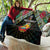 Mozambique Roots Quilt African Map in Fingerprint and Tribal Colors