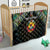 Mozambique Roots Quilt African Map in Fingerprint and Tribal Colors