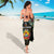 Mozambique Roots Sarong African Map in Fingerprint and Tribal Colors