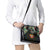 Mozambique Roots Shoulder Handbag African Map in Fingerprint and Tribal Colors