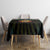 Mozambique Roots Tablecloth African Map in Fingerprint and Tribal Colors