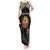 Personalized Mozambique Roots Tank Maxi Dress African Map in Fingerprint and Tribal Colors