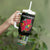 Mozambique Roots Tumbler With Handle African Map in Fingerprint and Tribal Colors
