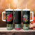 Mozambique Roots Tumbler With Handle African Map in Fingerprint and Tribal Colors