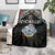 Seychelles Roots Blanket African Map in Fingerprint and Tribal Colors