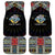 Seychelles Roots Car Mats African Map in Fingerprint and Tribal Colors
