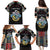 Personalized Seychelles Roots Family Matching Puletasi and Hawaiian Shirt African Map in Fingerprint and Tribal Colors