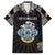 Personalized Seychelles Roots Family Matching Puletasi and Hawaiian Shirt African Map in Fingerprint and Tribal Colors