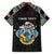 Personalized Seychelles Roots Family Matching Puletasi and Hawaiian Shirt African Map in Fingerprint and Tribal Colors