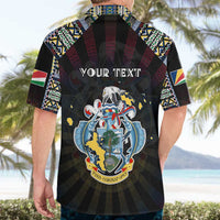 Personalized Seychelles Roots Hawaiian Shirt African Map in Fingerprint and Tribal Colors