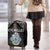 Seychelles Roots Luggage Cover African Map in Fingerprint and Tribal Colors