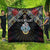 Seychelles Roots Quilt African Map in Fingerprint and Tribal Colors