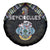 Seychelles Roots Spare Tire Cover African Map in Fingerprint and Tribal Colors
