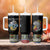 Seychelles Roots Tumbler With Handle African Map in Fingerprint and Tribal Colors