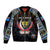 Personalized DR Congo Roots Bomber Jacket African Map in Fingerprint and Tribal Colors