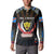 Personalized DR Congo Roots Button Sweatshirt African Map in Fingerprint and Tribal Colors