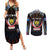 Personalized DR Congo Roots Couples Matching Summer Maxi Dress and Long Sleeve Button Shirt African Map in Fingerprint and Tribal Colors