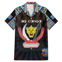 Personalized DR Congo Roots Family Matching Mermaid Dress and Hawaiian Shirt African Map in Fingerprint and Tribal Colors