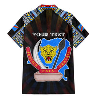 Personalized DR Congo Roots Family Matching Mermaid Dress and Hawaiian Shirt African Map in Fingerprint and Tribal Colors