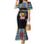 Personalized DR Congo Roots Family Matching Mermaid Dress and Hawaiian Shirt African Map in Fingerprint and Tribal Colors