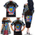 Personalized DR Congo Roots Family Matching Off The Shoulder Long Sleeve Dress and Hawaiian Shirt African Map in Fingerprint and Tribal Colors