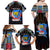 Personalized DR Congo Roots Family Matching Off Shoulder Maxi Dress and Hawaiian Shirt African Map in Fingerprint and Tribal Colors