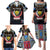 Personalized DR Congo Roots Family Matching Puletasi and Hawaiian Shirt African Map in Fingerprint and Tribal Colors