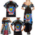 Personalized DR Congo Roots Family Matching Summer Maxi Dress and Hawaiian Shirt African Map in Fingerprint and Tribal Colors