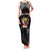 Personalized DR Congo Roots Family Matching Tank Maxi Dress and Hawaiian Shirt African Map in Fingerprint and Tribal Colors