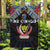 DR Congo Roots Garden Flag African Map in Fingerprint and Tribal Colors