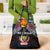 DR Congo Roots Grocery Bag African Map in Fingerprint and Tribal Colors