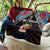DR Congo Roots Quilt African Map in Fingerprint and Tribal Colors