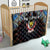 DR Congo Roots Quilt African Map in Fingerprint and Tribal Colors