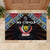 DR Congo Roots Rubber Doormat African Map in Fingerprint and Tribal Colors
