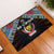 DR Congo Roots Rubber Doormat African Map in Fingerprint and Tribal Colors