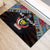 DR Congo Roots Rubber Doormat African Map in Fingerprint and Tribal Colors
