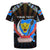 Personalized DR Congo Roots Rugby Jersey African Map in Fingerprint and Tribal Colors