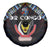 DR Congo Roots Spare Tire Cover African Map in Fingerprint and Tribal Colors