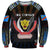 Personalized DR Congo Roots Sweatshirt African Map in Fingerprint and Tribal Colors
