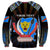 Personalized DR Congo Roots Sweatshirt African Map in Fingerprint and Tribal Colors