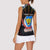 Personalized DR Congo Roots Women Sleeveless Polo Shirt African Map in Fingerprint and Tribal Colors